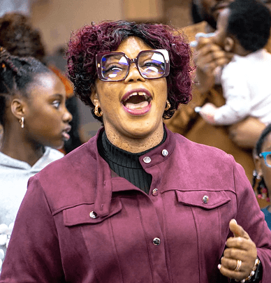 Singing at City of God Glasgow
